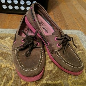 Brown and pibk sperry's